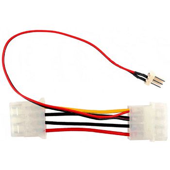 InLine 3-pin to 4-pin Molex fan adapter cable 33344