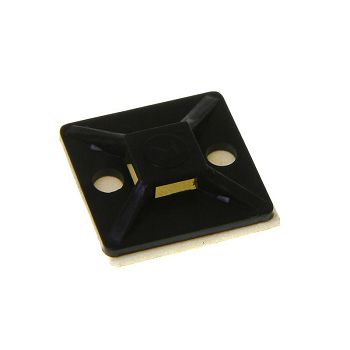 InLine mounting base for cable ties 4.5mm, black - 10 pieces. 59965G