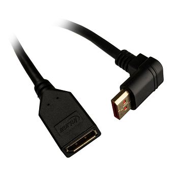 InLine DisplayPort adapter cable, 8K4K, angled upwards - 0.15m 17159O
