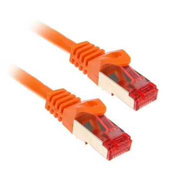 InLine Patchkabel Cat.6, S/FTP (PiMf), 250MHz, orange - 3m 76403O