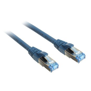 InLine Patchkabel Cat.6A, S/FTP (PiMf), 500MHz, blue - 1,5m 76814B