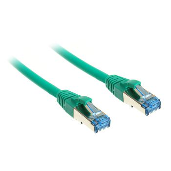 InLine Patchkabel Cat.6A, S/FTP (PiMf), 500MHz, green - 5m 76805G