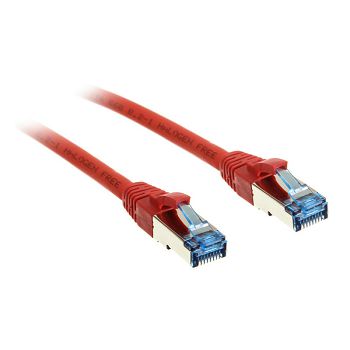 InLine Patchkabel Cat.6A, S/FTP (PiMf), 500MHz, red - 3m 76803R