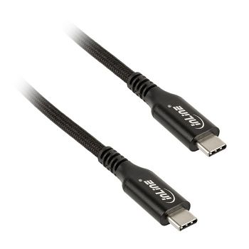 InLine USB4 cable, USB Type-C male/male, black - 1m 35901A
