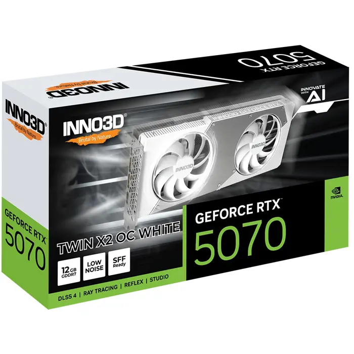Inno3D GeForce RTX 5070 TWIN X2 OC WHITE NVIDIA 12 GB GDDR7