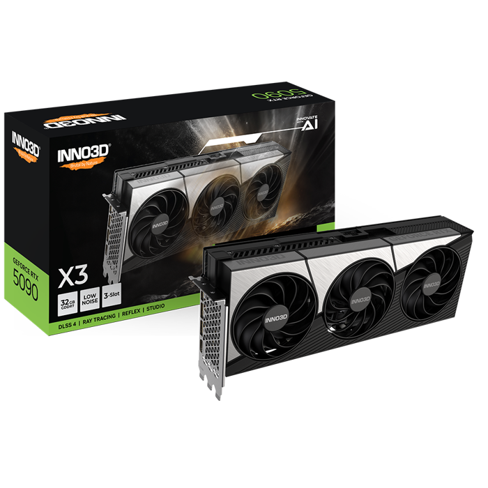 INNO3D GeForce RTX 5090 X3, 32768 MB GDDR7-N50903-32D7-17593928