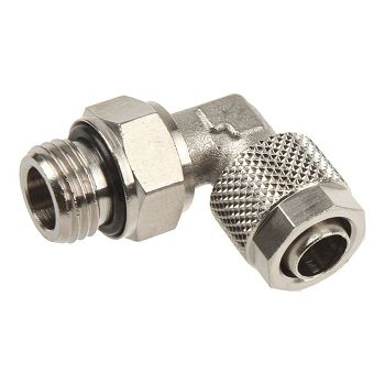 Innovatek connection 90 degrees G1/4 inch AG to 10/8mm - silver 