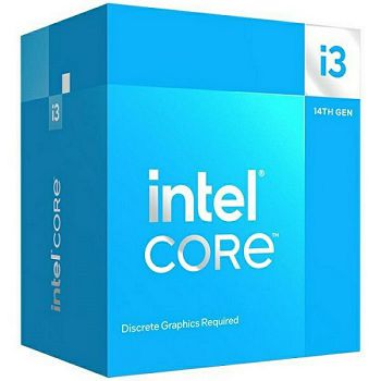 Intel Core i3 14100F, 3,5/4,7GHz, 4C/8T, LGA1700