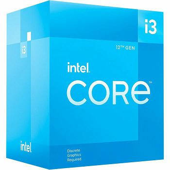 Intel Core i3 12100F, 3,3/4.3GHz,4C/8T,LGA1700