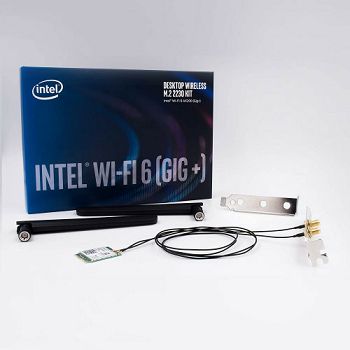 Intel Wi-Fi 6 (Gig+) Desktop Kit, AX200, 2230, 2x2 AX+BT, vPro – compatible with M.2 A/E key slot