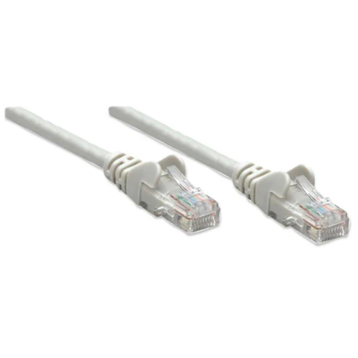 Intellinet Cat5e, CCA, U/UTP, PVC, RJ45, 1m, sivi