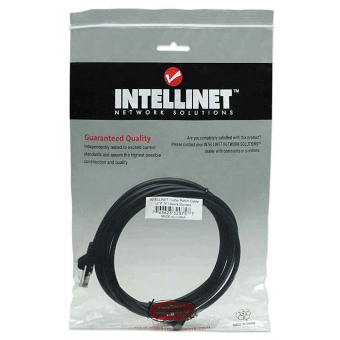 Intellinet Cat5e, CCA, U/UTP, PVC, RJ45, 2m, crni