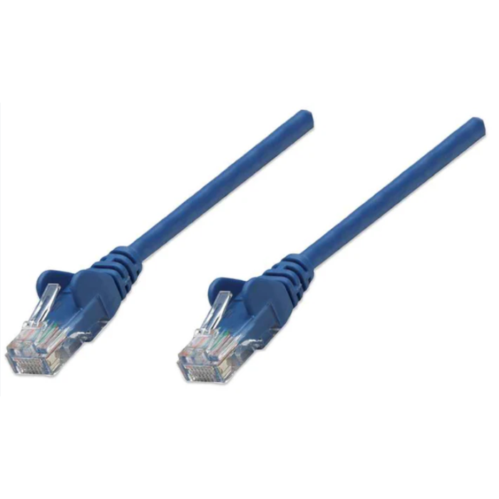 Intellinet Cat5e, CCA, U/UTP, PVC, RJ45,20m, plavi