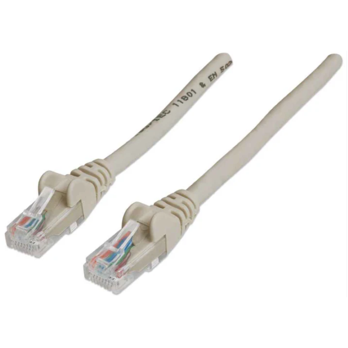 Intellinet Cat6, CCA, U/UTP, PVC, RJ45, 20m, sivi
