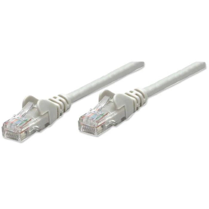 Intellinet Cat6, CCA, U/UTP, PVC, RJ45, 2m, sivi