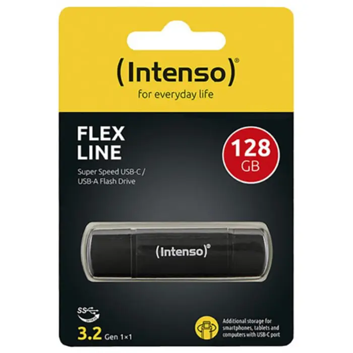 Intenso Flex Line 128 GB (black, USB-C and USB-A)