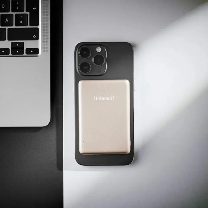Intenso Magnetic Wireless Powerbank MW10000 Champagne champagne, 10,000 mAh, MagSafe, PD