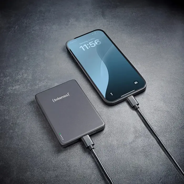 Intenso Magnetic Wireless Powerbank MW10000 grey, 10,000 mAh, MagSafe, PD