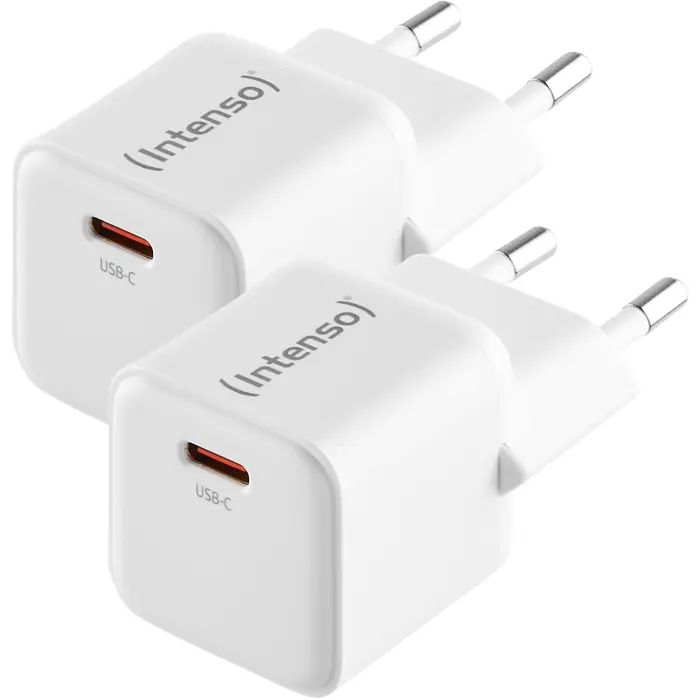 Intenso Power Adapter W30C 2-pack GaN (white, 30Watt)