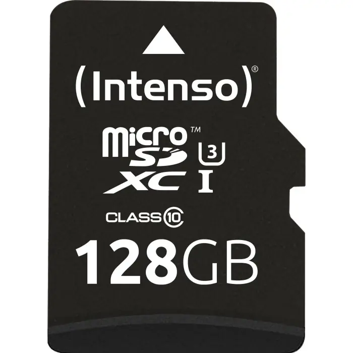 Intenso UHS-I Professional 128 GB microSDXC, memory card (black, Class 10)