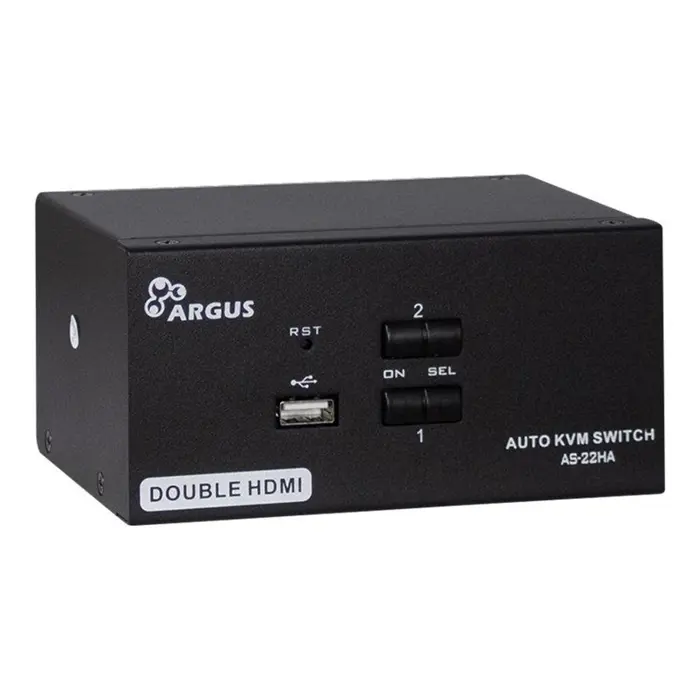Inter-Tech KVM Switch AS-22HA HDMI, KVM Switch