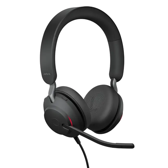 Jabra Evolve2 40 SE (black, UC version, stereo, USB-A and USB-C)