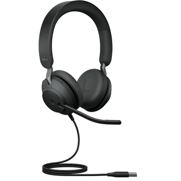 Jabra Evolve2 40 SE, headset (black, stereo, USB-A, MS)