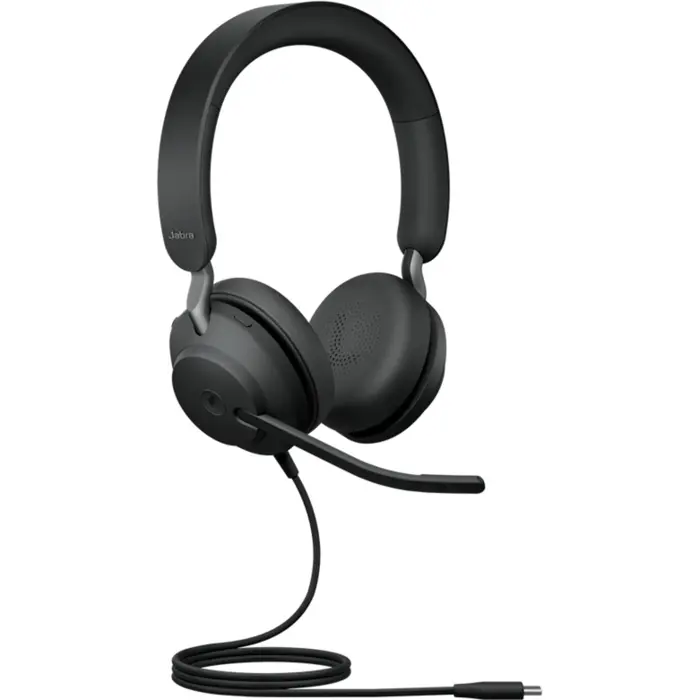 Jabra Evolve2 40 SE, headset (black, stereo, USB-C, MS)