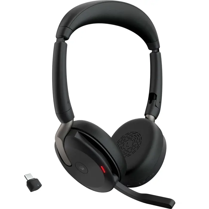 Jabra Evolve2 65 Flex Duo, Headset (black, Stereo, Microsoft Teams, USB-C, Link380c)