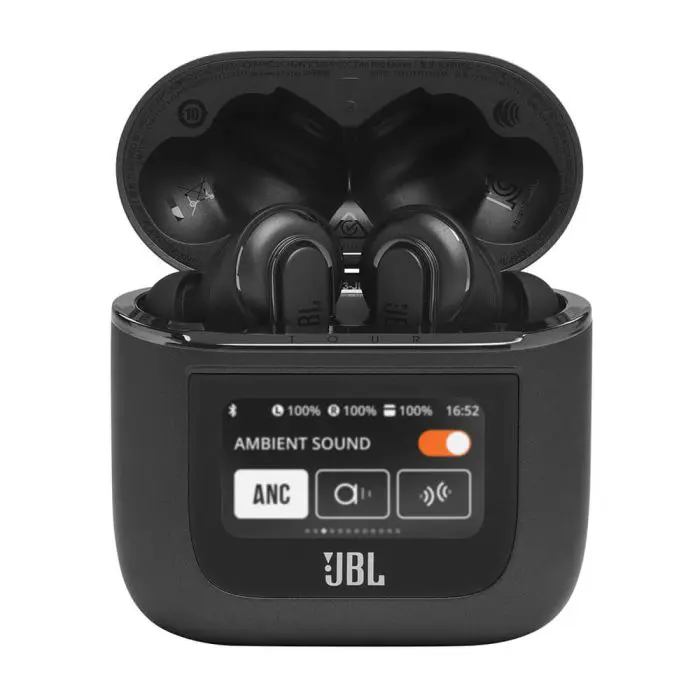 JBL Tour Pro 2 TWS wireless earphones with microphone, black.