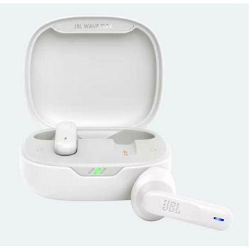 JBL Wave Flex BT5.2 In-ear headphones with microphone, white