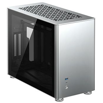 Jonsbo A4 Mini-ITX kućište, Tempered Glass - srebrno A4 SILVER
