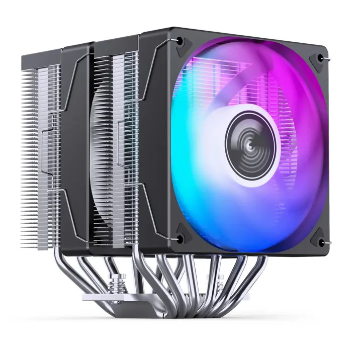 Jonsbo CR-3000E CPU-Kühler, Dual-Tower, RGB - 120mm, schwarz-CR-3000EB ARGB
