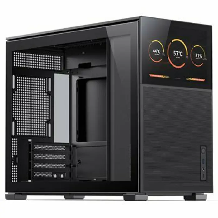 Jonsbo D31 MESH Screen Micro-ATX Case, Tempered Glass - black