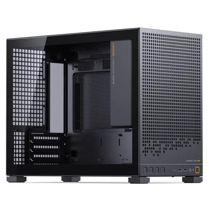 Jonsbo D32 PRO Black PC-Gehäuse, Mini-Gehäuse, mATX, Tempered Glass - schwarz-D32 PRO BLACK
