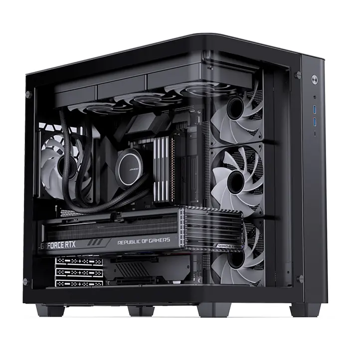 Jonsbo TK-3 - ATX case, black