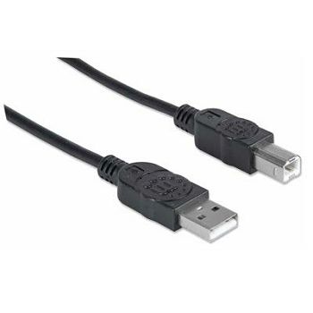 Kabel MANHATTAN, USB 2.0, USB-A (M) na USB-B (M), 1.0m (za printer)