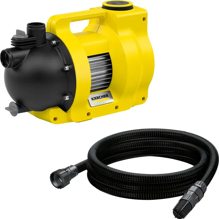 Kärcher garden pump BP 6,000 Garden Set (yellow/black, 1,000 watts, with suction hose set, for clear water)