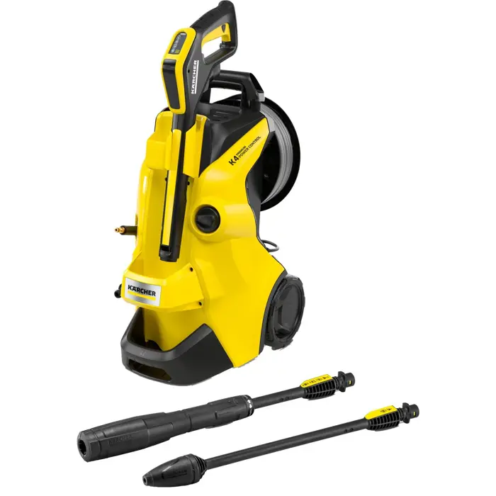 Kärcher high-pressure cleaner K 4 Premium Power Control Flex (yellow/black, with dirt blaster and hose reel)