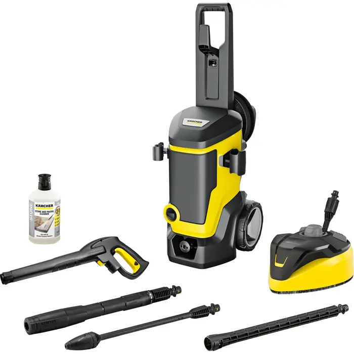 Kärcher high-pressure cleaner K 7 WCM Premium Home (yellow/black, with dirt blaster, hose reel and surface cleaner)