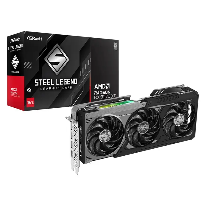 Karta graf. Asrock RX9070XT Steel Legend Dark 16GB