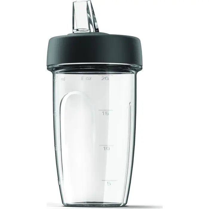 Kenwood Blend-Xtract Sport attachment Smoothie2Go container KAH740PL, cups (transparent / black, 2 pieces)