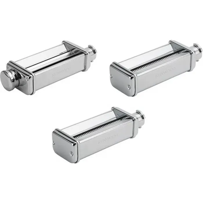 Kenwood pasta set MAX980ME, attachment (chrome, lasagne roller, cutting inserts for fettuccine and spaghetti)