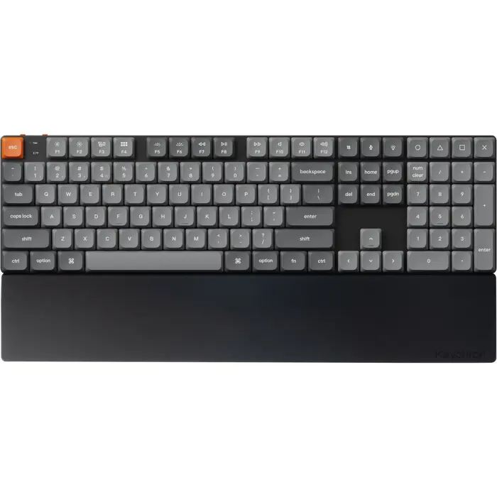 Keychron Silicone Palm Rest for K5 SE/K5 Max/K5 Pro, wrist rest black