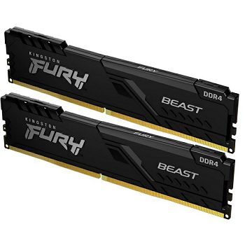 DDR4 Kingston FURY Beast, 32GB (2x16GB), 3200MHz, CL16, KF432C16BBK2/32