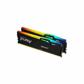 Kingston 32GB (2x16) 6000Mhz DDR5 CL40 FURY Beast RGB, KF560C40BBAK2-32