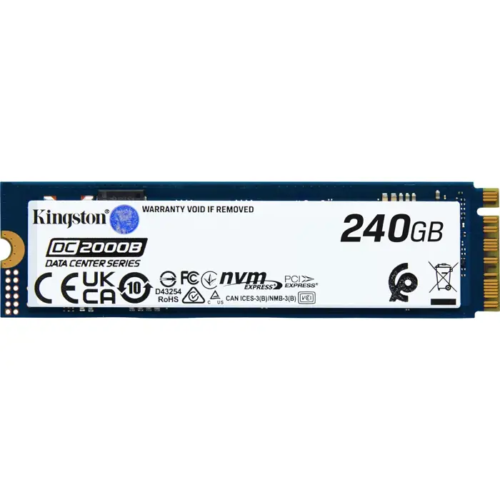 Kingston DC2000B 240GB, SSD PCIe 4.0 x4, NVMe, M.2 2280