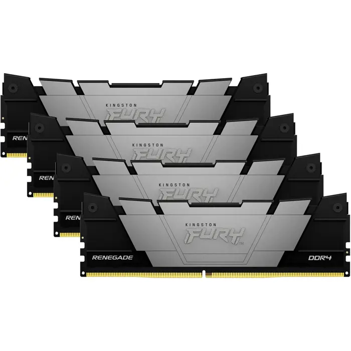Kingston DDR4 - 128GB - 3600 - CL - 18 (4x 32 GB) quad kit (black, KF436C18RB2K4/128, Renegade, INTEL XMP)