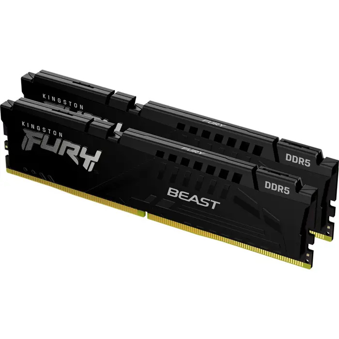 Kingston DIMM 64 GB DDR5-5600 (2x 32 GB) dual kit (black, KF556C36BBE2K2-64, Beast, INTEL XMP, AMD EXPO)