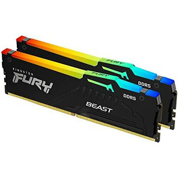 Kingston DRAM 16GB (2x8) 6000MT/s DDR5 CL36 DIMM (Kit of 2) FURY Beast RGB EXPO EAN: 740617331905